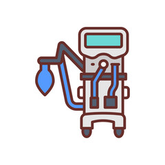 Ventilator icon in vector. Illustration