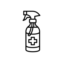 Fototapeta premium Disinfectant Spray icon in vector. Illustration