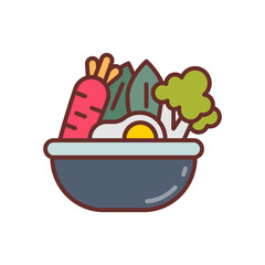 Eat Healthy icon in vector. Illustration
