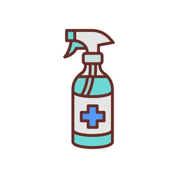 Disinfectant Spray icon in vector. Illustration