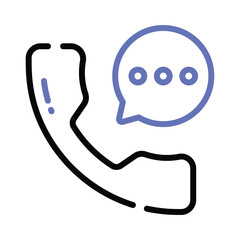 An amazing icon of business call in trendy style, customizable vector of financial call