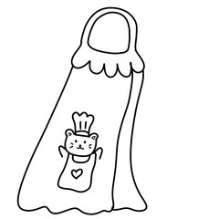 kitchen towel cartoon