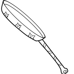 cartoon pan, cat pattern