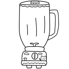 fruit blender cartoon