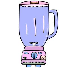 fruit blender cartoon