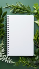 Blank Plain White Notebook 