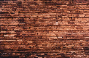 Vintage Red brick wall background.