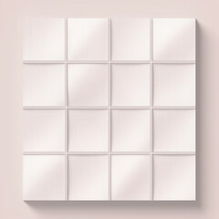 White textured sheet of paper with a square grid pattern