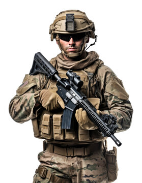 recommend clip art: Soldier Holding A Gun Isolated on Transparent Background
                    