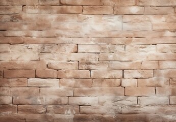Beige stone brick wall Generative AI