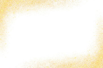 Rectangle Gold Glitter Color Luxury Border Frame Transparent Background - obrazy, fototapety, plakaty