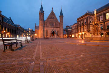 Binnenhof government headquarter and parliament in the Hague, The Netherlands