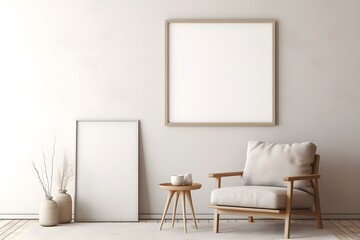 Subtle and Contemporary Frame Display Frame Mockup, generative ai