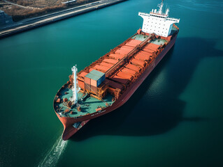 transporting grain by ship of commerce