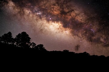 Fototapeta na wymiar Our Galactic Home with billions of stars.