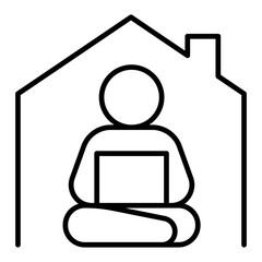 Work from home icon