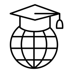 Online graduation icon
