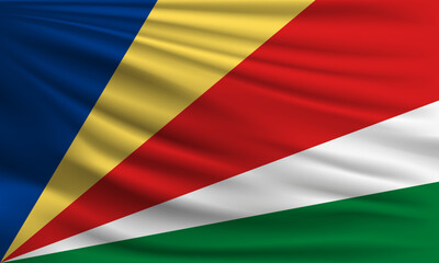 Vector flag of Seychelles