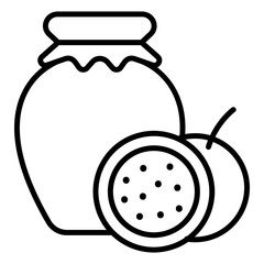 Pickled fruit icon