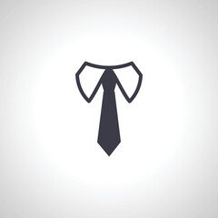 Tie isolated icon. Tie isolated icon.