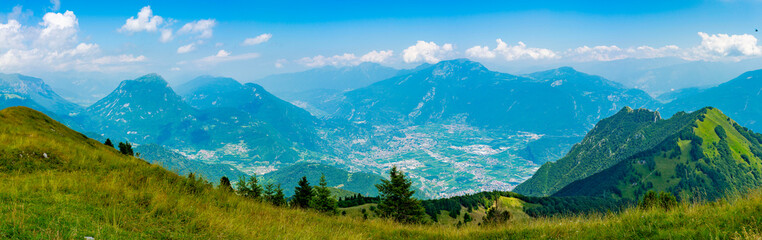 Naklejka na ściany i meble Cima d'Oro am Gardasee im Trentino - Panorama