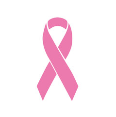 Icono de un lazo rosa. Concepto: Cáncer de mama. Vector - 630401055