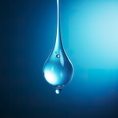 3D rendering water drop isolated