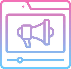 video advertising icon