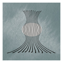 Minimalist design with shapes and hand draw lines