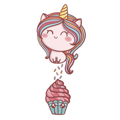 girl with cupcake