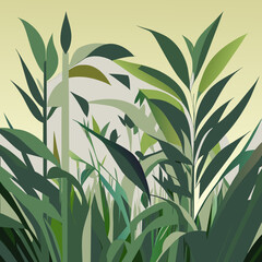 Green leaves background