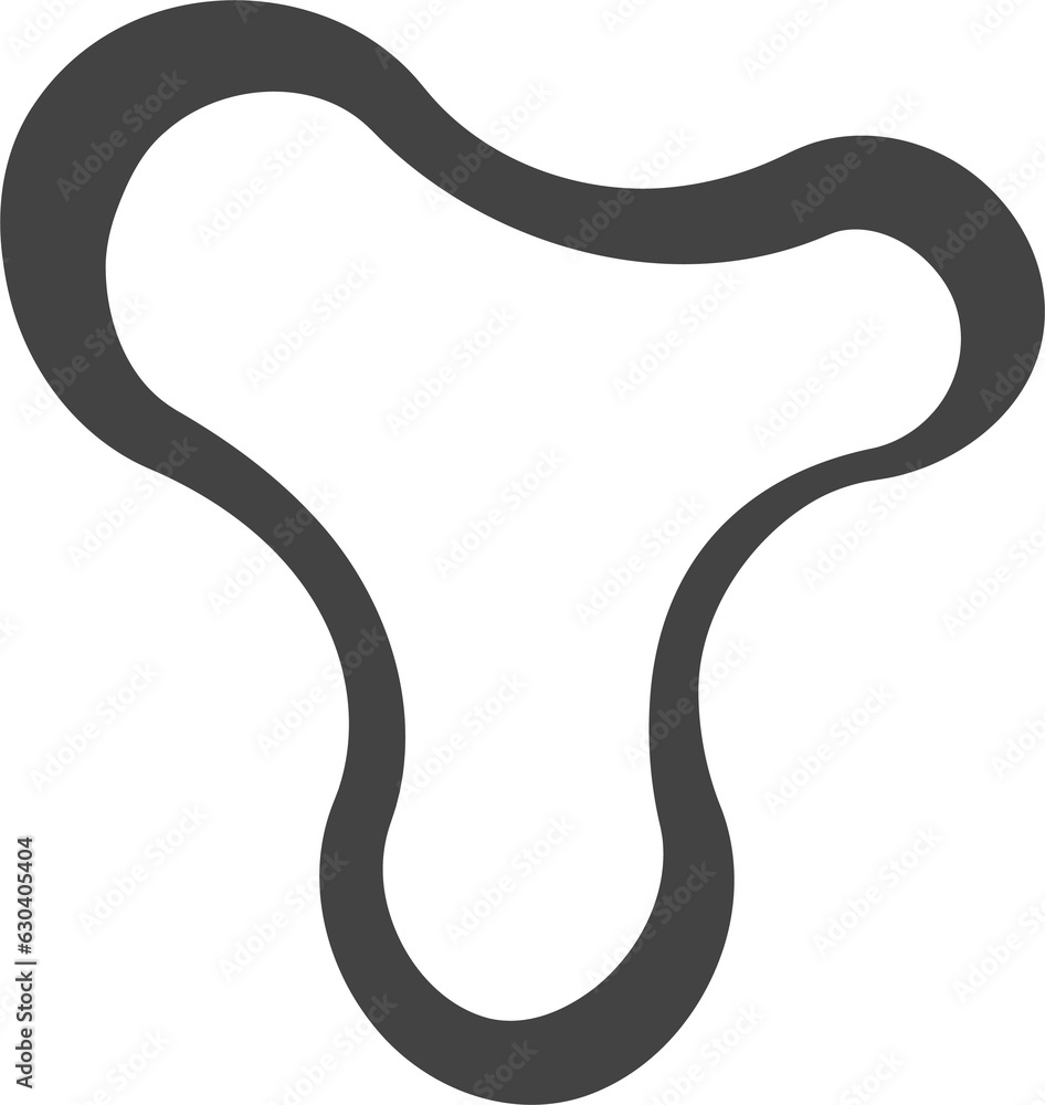 Aufkleber organic abstract shape. liquid organic blob. random black simple ink drop. fluid element