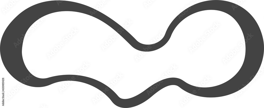 Aufkleber organic abstract shape. liquid organic blob. random black simple ink drop. fluid element