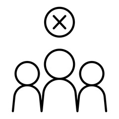 Avoid crowd icon