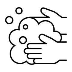 Washing hand icon