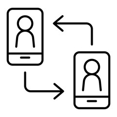 Online communication icon