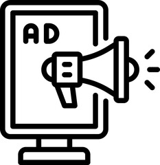signboard marketing icon