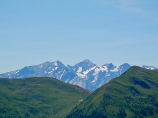 Fototapeta premium Herrliche ausblicke auf die Landschaft beim Stemmerkogel bei Saalbach-Hinterklemm