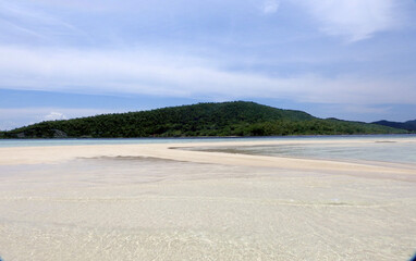 Islet at low tide, Yenbuba Island, Raja Ampat, South West Papua, Indonesia