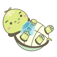 Turtle diamond on the beach