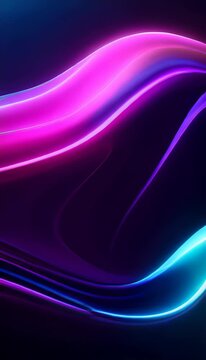 A blurred effect of bright neon lines tracing the contours of the screen leaving trails of vivid color Abstract wallpaper background