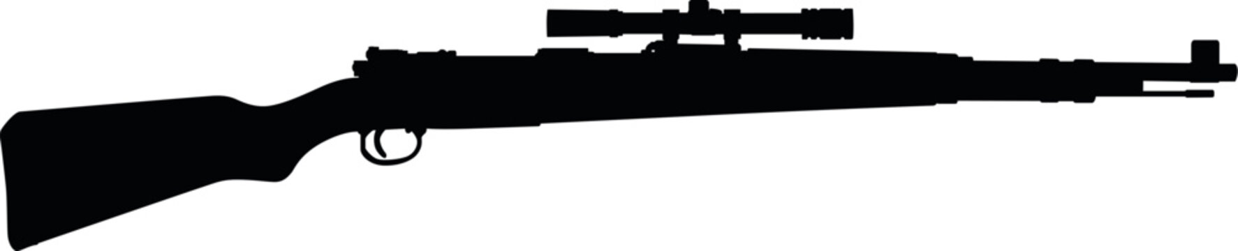 Kar98k  Karabiner 98k SVG Cut File for Cricut and Silhouette, EPS Vector, PNG , JPEG , Zip Folder
