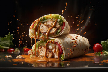 Mouthwatering Grilled Chicken Wrap