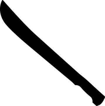 Machete Knife SVG Cut File for Cricut and Silhouette, EPS Vector, PNG , JPEG , Zip Folder
