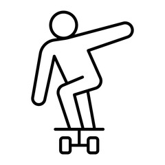 Skateboard icon © North