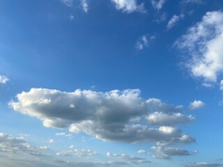 blue sky with clouds