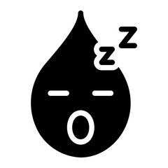 sleeping glyph icon