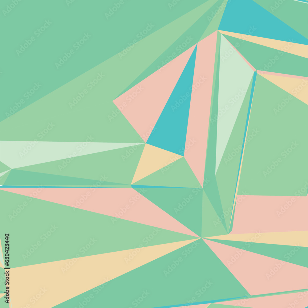 Poster abstract background with colorful triangles for magazines, booklets or mobile lock screen