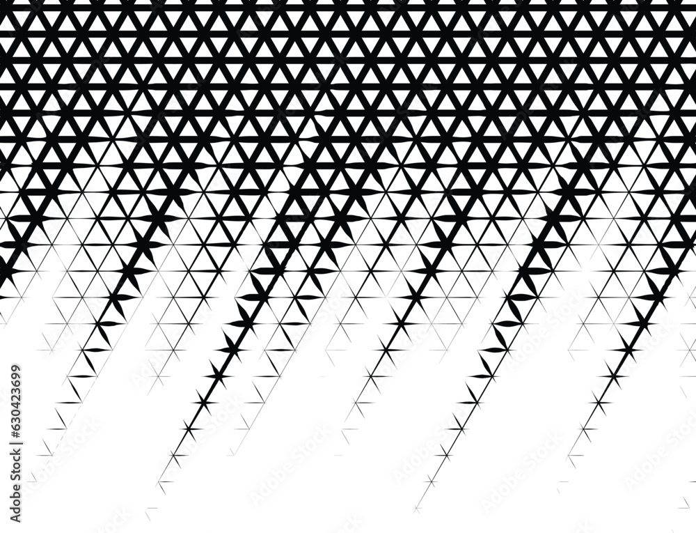 Poster Background with gradient of triangle shaped cells grid