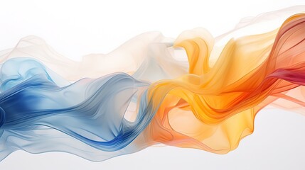 Abstract background with smooth full-color on a white background, generated by AI